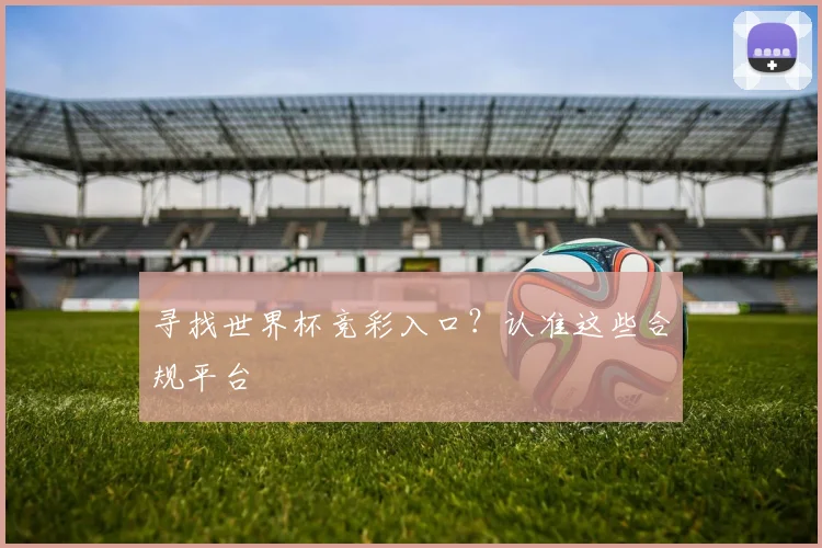 寻找世界杯竞彩入口?认准这些合规平台