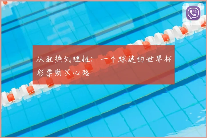 从狂热到理性：一个球迷的世界杯彩票购买心路